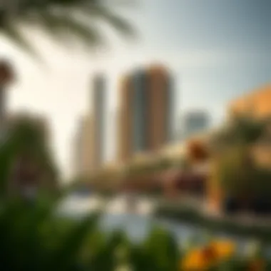 Community spaces around Al Attar Tower offering lifestyle options for residents and businesses.