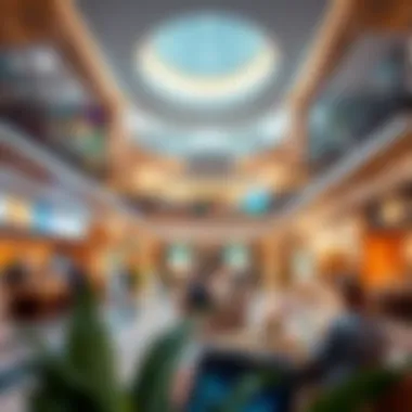 Diverse Services within Al Manara Center Interior shot highlighting various services offered at the center