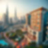 Skyline of Dubai showcasing luxury properties