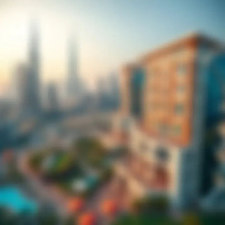 Skyline of Dubai showcasing luxury properties