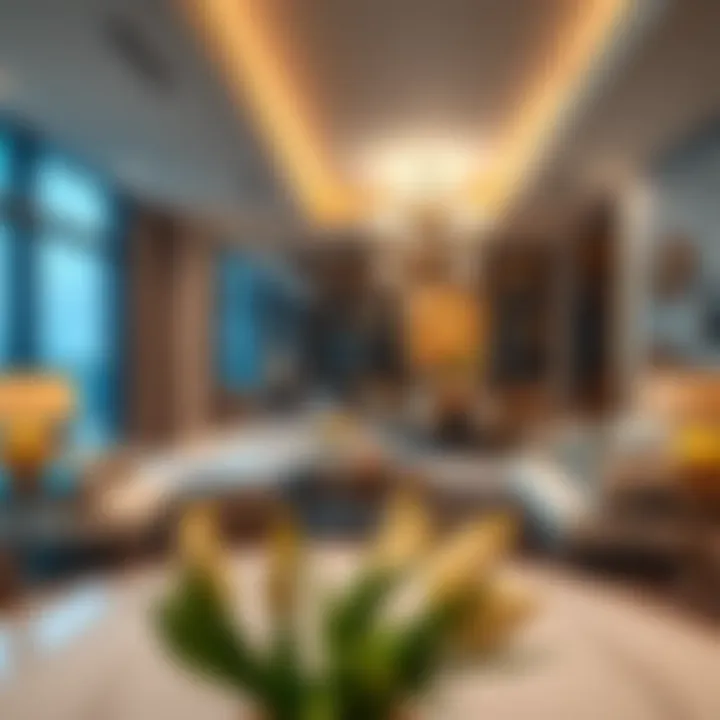 Interior of a high-end apartment in Dubai