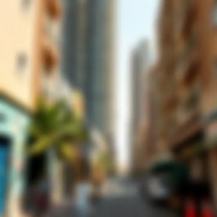 Vibrant neighborhood surrounding Al Nahda Tower Block B