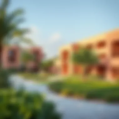 Community Spaces Promoting Eco-Friendly Living Vibrant community spaces within Al Zorah highlighting eco-friendly designs