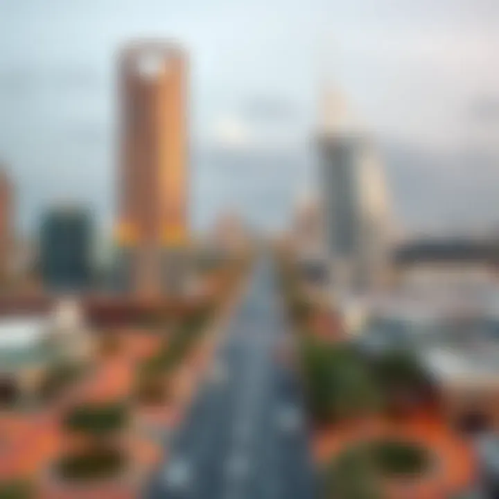 Map highlighting emerging neighborhoods in Dubai for real estate investment