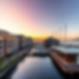 Scenic view of Bloom Marina showcasing modern architecture