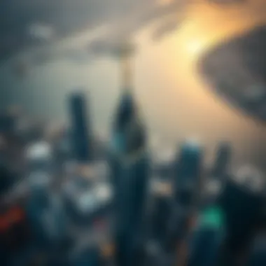 Aerial view of surrounding developments impacting Capital Bay Tower's investment potential