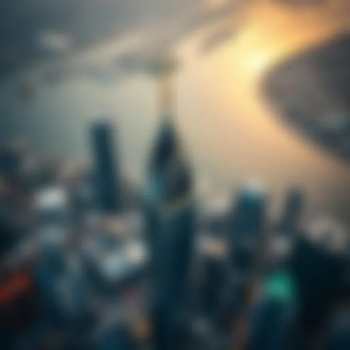 Aerial view of surrounding developments impacting Capital Bay Tower's investment potential