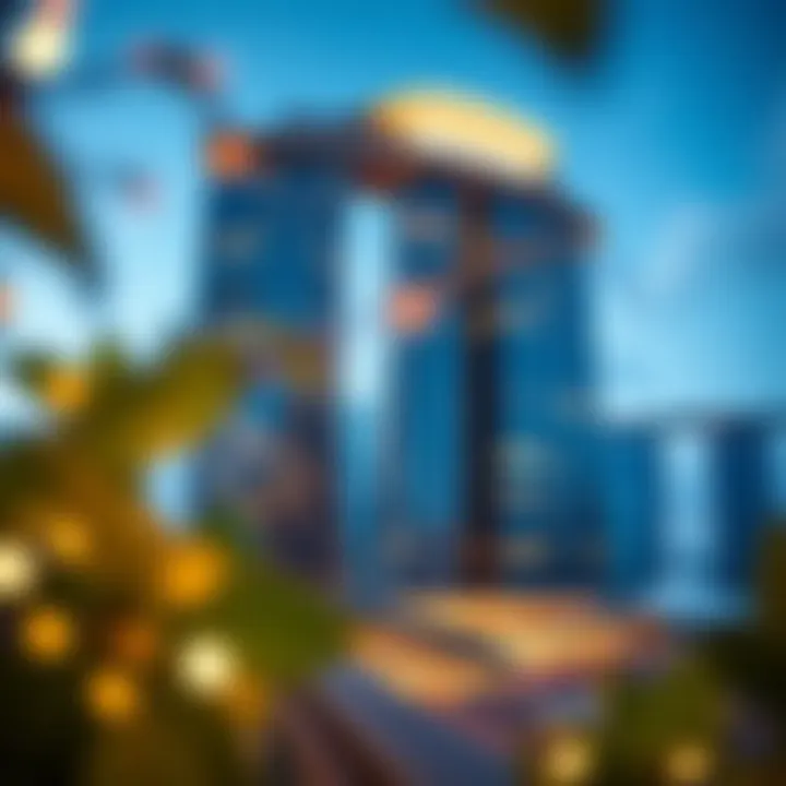 Stunning view of Capital Bay Tower showcasing its unique architectural design