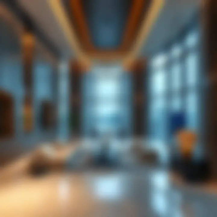 Interior of Capital Bay Tower emphasizing modern amenities and luxurious finishes