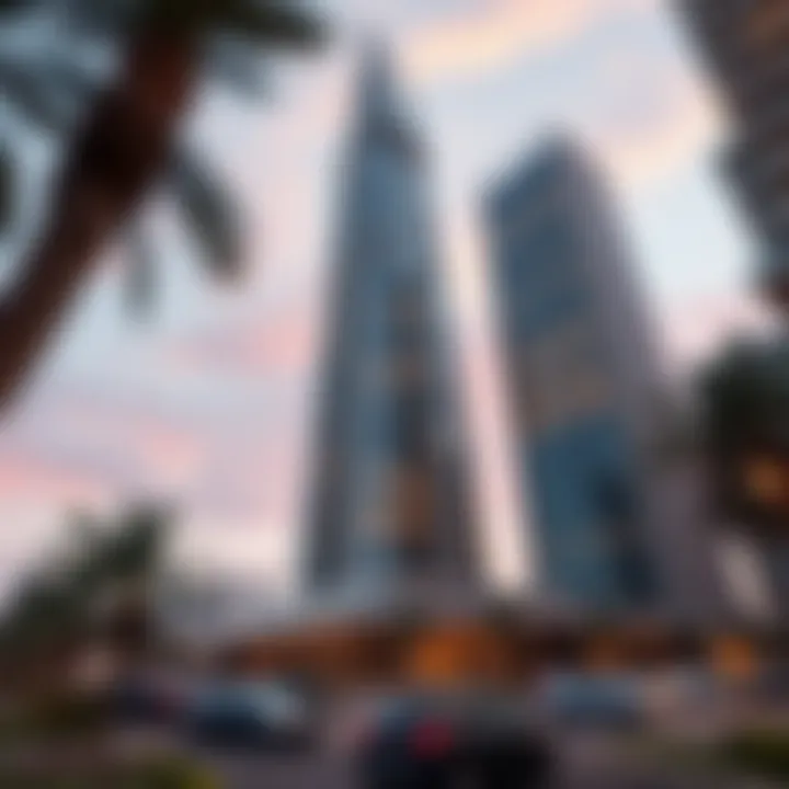 Architectural Marvel of Chic Tower Stunning view of Chic Tower's architectural design