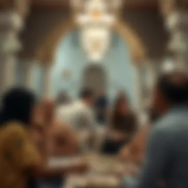 Gathering of families during Ramadan, reflecting community spirit