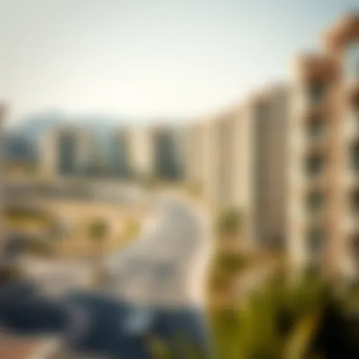 Scenic view of Manazil Al Barsha 1 showcasing residential buildings