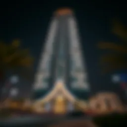 Stunning exterior view of Almas Tower