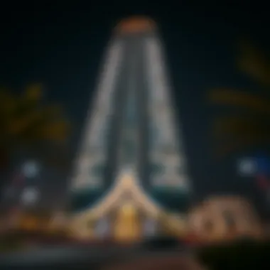 Stunning exterior view of Almas Tower