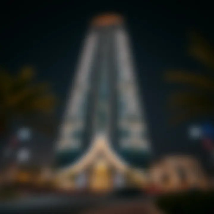 Stunning exterior view of Almas Tower