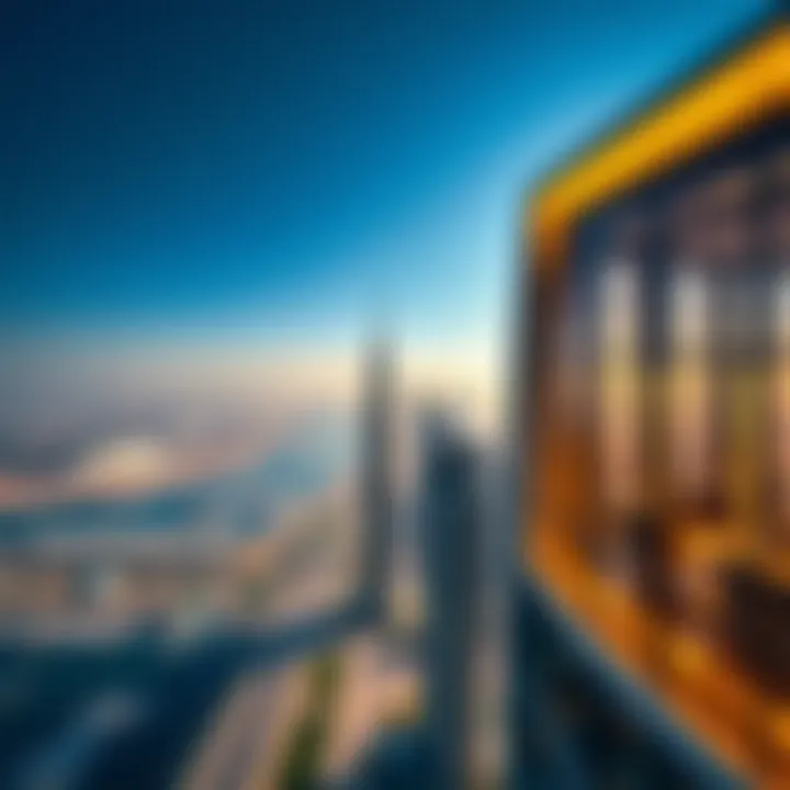 Panoramic view of Dubai from the Continental Tower