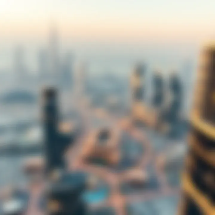 Panoramic view from D1 Tower highlighting the Dubai skyline
