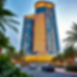 Stunning exterior view of D1 Tower showcasing its unique architectural brilliance