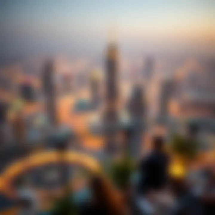 Panoramic view from the terrace of DAMAC Elegance Tower