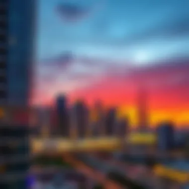 Sunset Skyline of Damac Westside A vibrant sunset view highlighting Damac Westside's skyline.