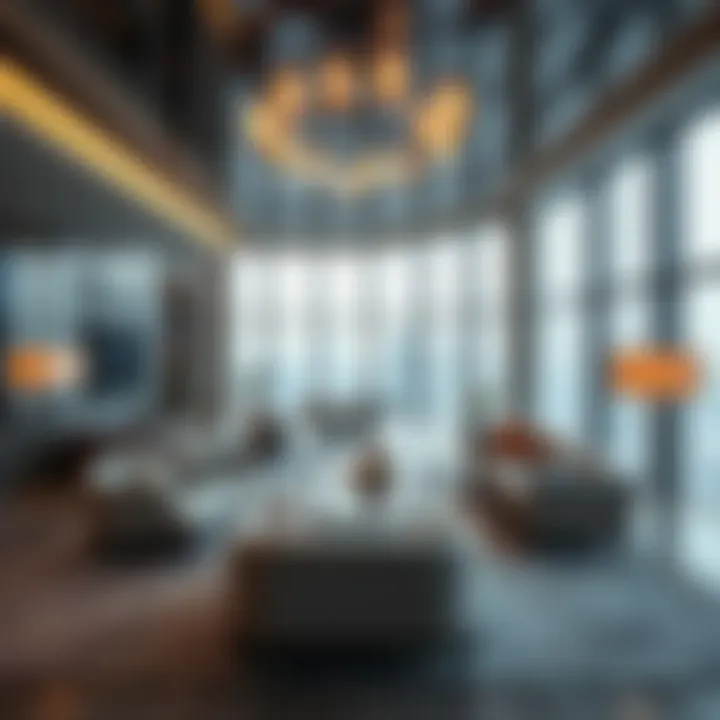 Interior Luxury of the Diamond Tower A luxurious interior space within the Diamond Tower highlighting modern living.