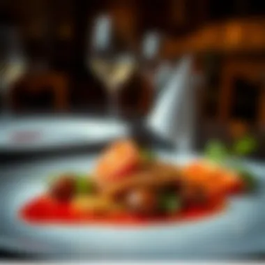 Plated gourmet dish showcasing culinary art