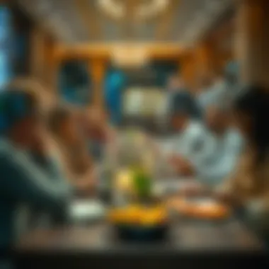 Group enjoying a shared dining experience