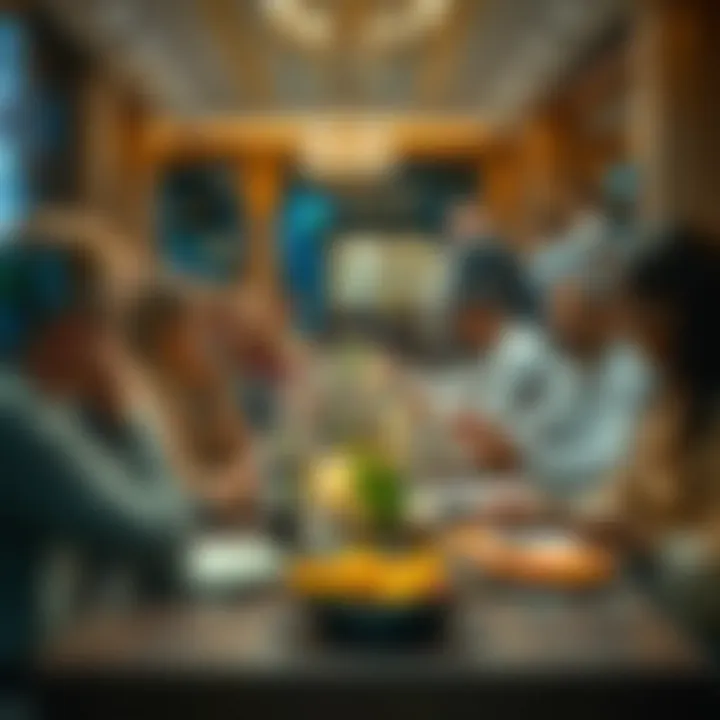 Group enjoying a shared dining experience