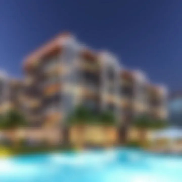 A modern residential building representing current real estate trends in the area