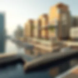 A panoramic view of Dubai Harbour Creek showcasing its stunning waterfront architecture.