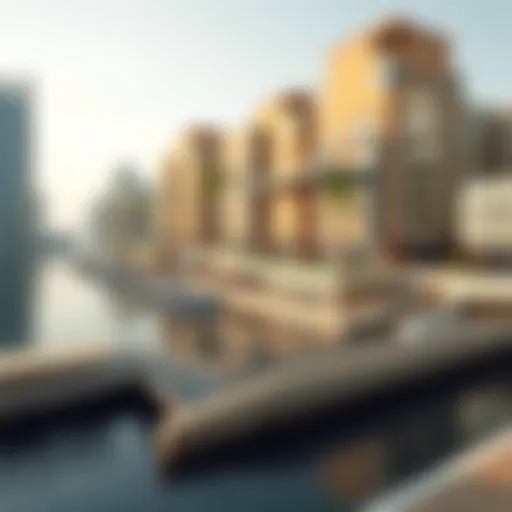 A panoramic view of Dubai Harbour Creek showcasing its stunning waterfront architecture.