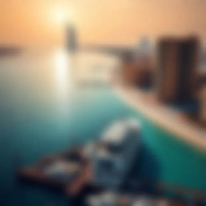 The coastal environment surrounding Dubai Island World