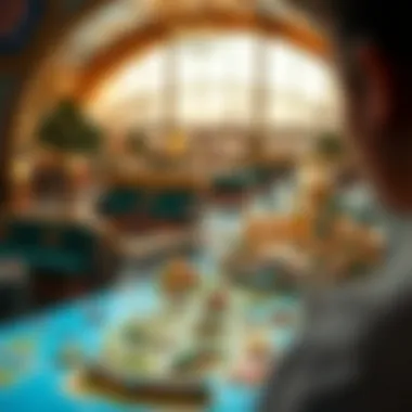 Interactive map of Dubai Parks and Resorts highlighting various attractions