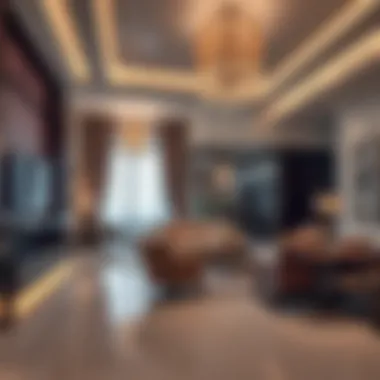 Sophisticated Interior Design in Dubai's Elite Properties Elegant interior design of a high-end apartment