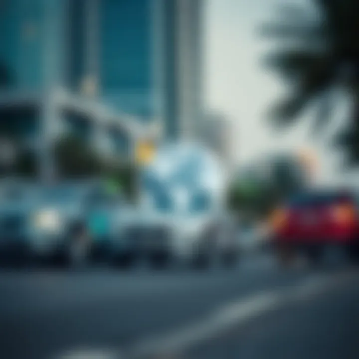 Infographic depicting the environmental benefits of car-sharing