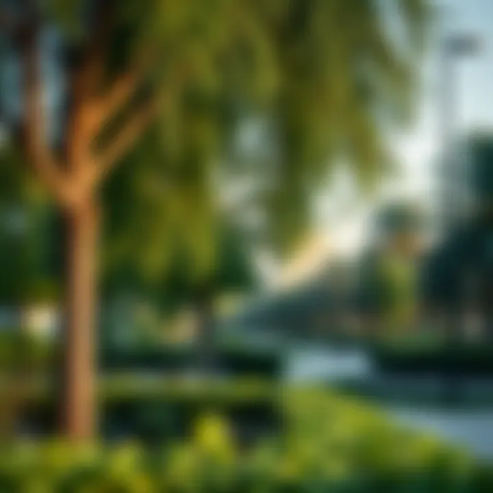 A serene park in Dubai, emphasizing the importance of green spaces for residents