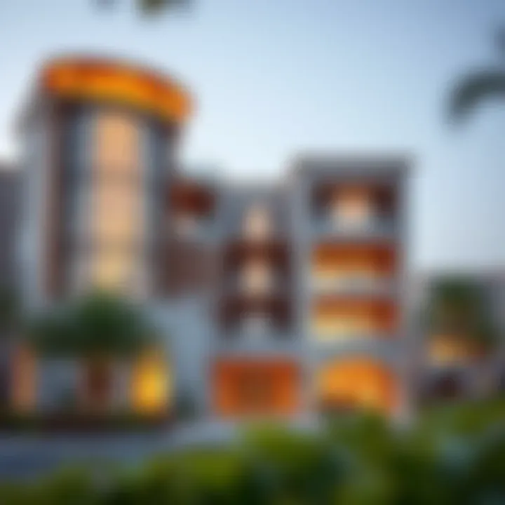 Stunning architectural design of a luxury residential project