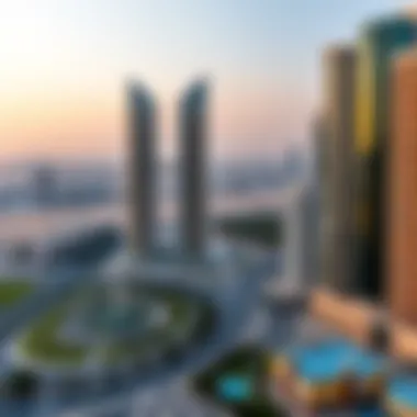 Surrounding urban landscape emphasizing the growth in real estate