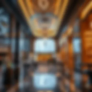 Interior shot highlighting the luxury shopping experience at الفرسان مول