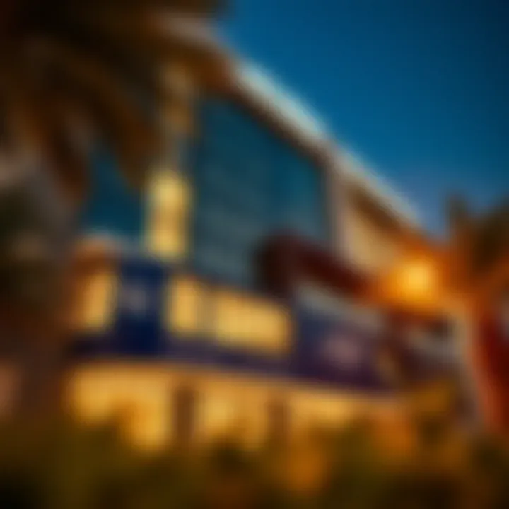 Modern Architectural Facade of Al Hilal Building Facade of Al Hilal Building showcasing modern architecture