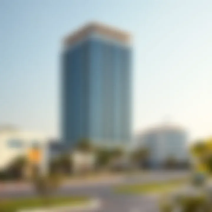 Garhoud Area View with Al Hilal Building View of Garhoud area with Al Hilal Building in the background