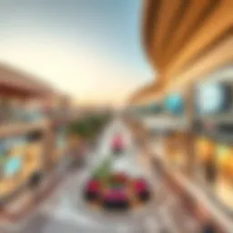 A panoramic view of Al Quoz showcasing its vibrant retail scene