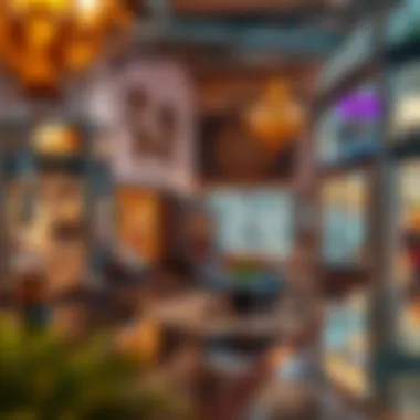 An artistic display of unique shops in Al Quoz