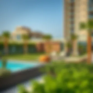 Relaxing outdoor amenities and greenery at Alana