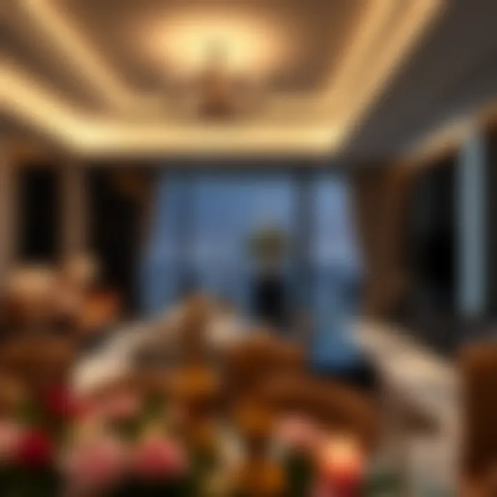 Luxurious interiors of a living space in Alana