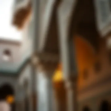 Intricate details of Arabian architectural patterns