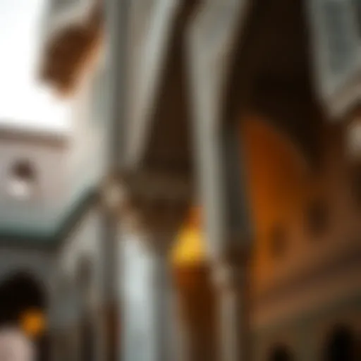 Intricate details of Arabian architectural patterns