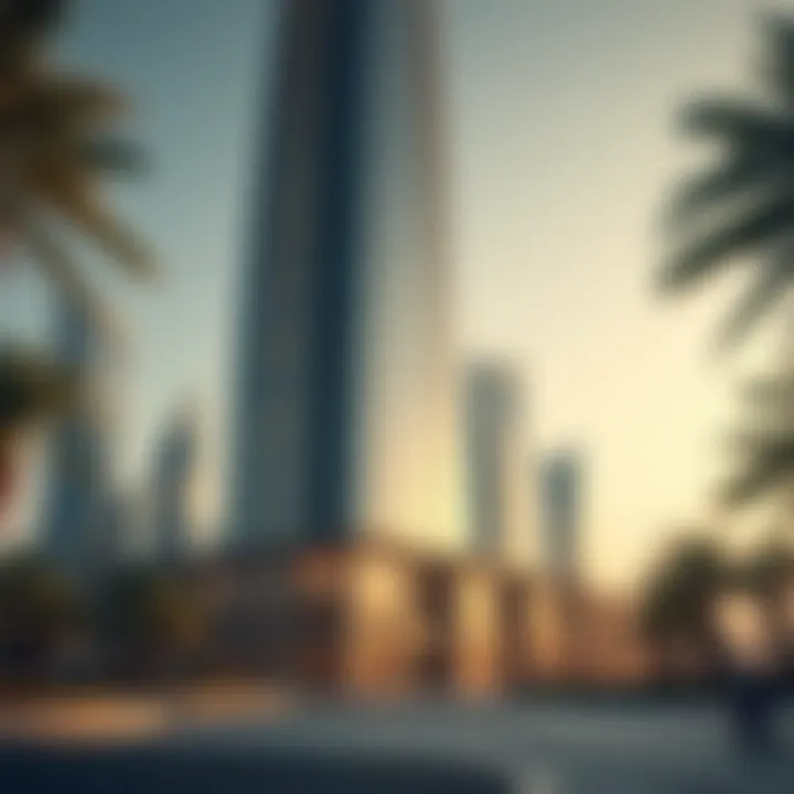 A stunning modern skyscraper influenced by traditional Arabian design