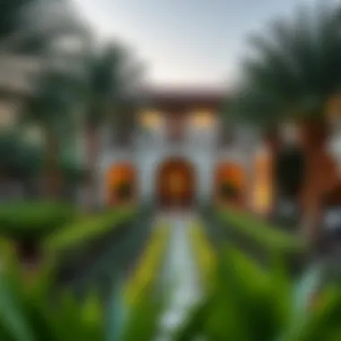 Serene Outdoor Spaces of Arabian Villas Beautifully landscaped garden surrounding an Arabian villa