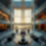 Stunning view of the atrium at برج العرب